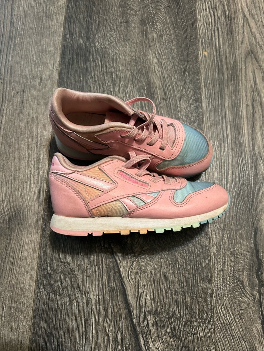 Girls Pink Casual Lace-Up Sneakers - Soft Pastel Colorway